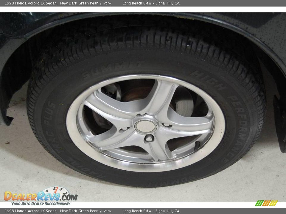 1998 Honda Accord LX Sedan New Dark Green Pearl / Ivory Photo #13