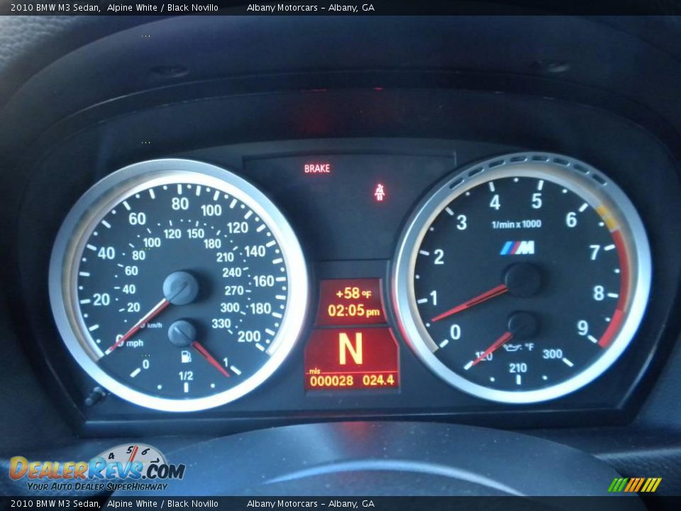 2010 BMW M3 Sedan Alpine White / Black Novillo Photo #16