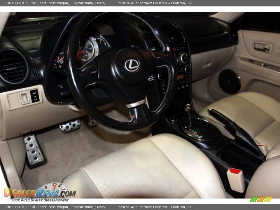 2004 Lexus IS 300 SportCross Wagon Crystal White / Ivory Photo #5