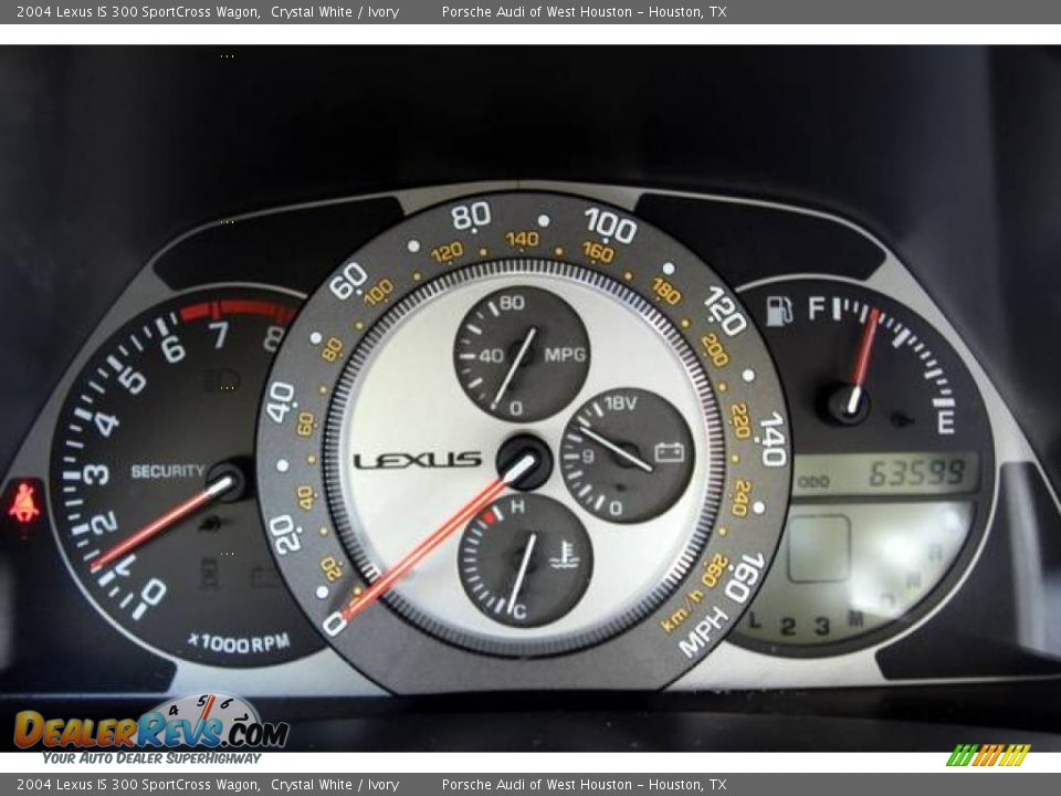 2004 Lexus IS 300 SportCross Wagon Crystal White / Ivory Photo #25