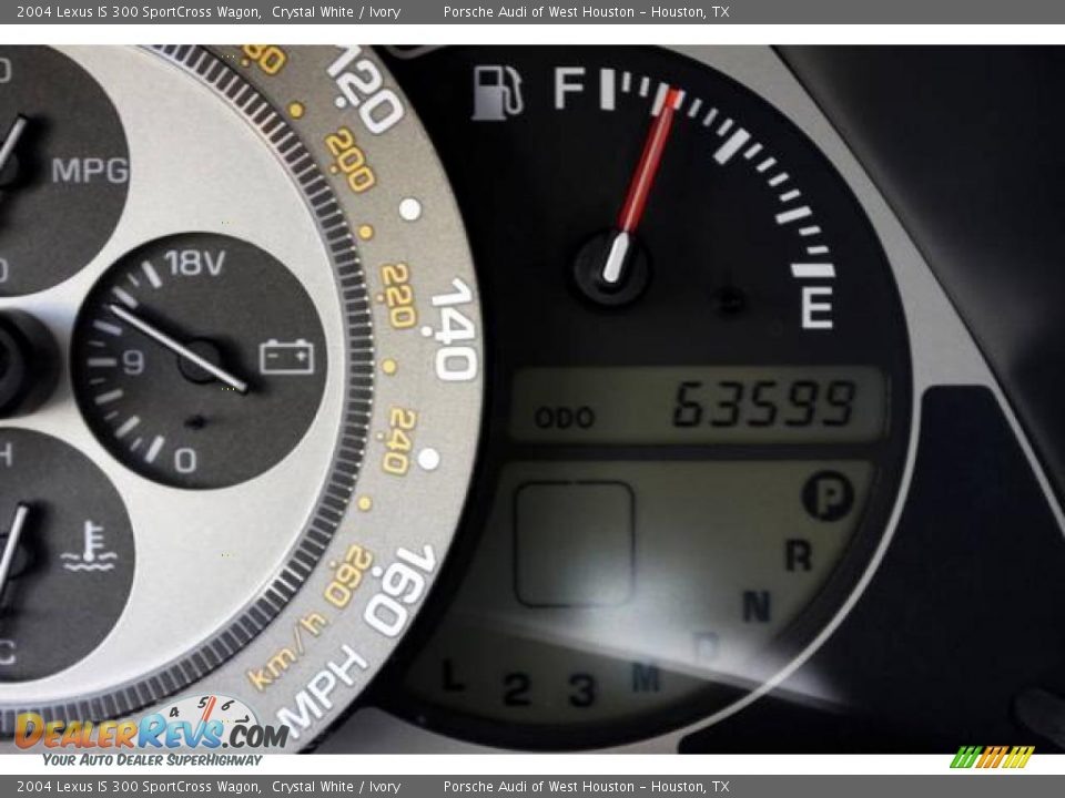 2004 Lexus IS 300 SportCross Wagon Crystal White / Ivory Photo #26