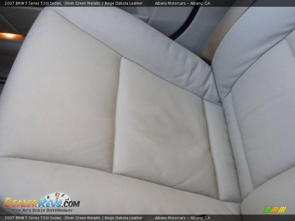 2007 BMW 5 Series 530i Sedan Olivin Green Metallic / Beige Dakota Leather Photo #10
