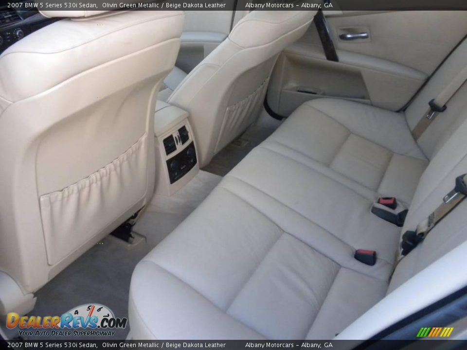 2007 BMW 5 Series 530i Sedan Olivin Green Metallic / Beige Dakota Leather Photo #12