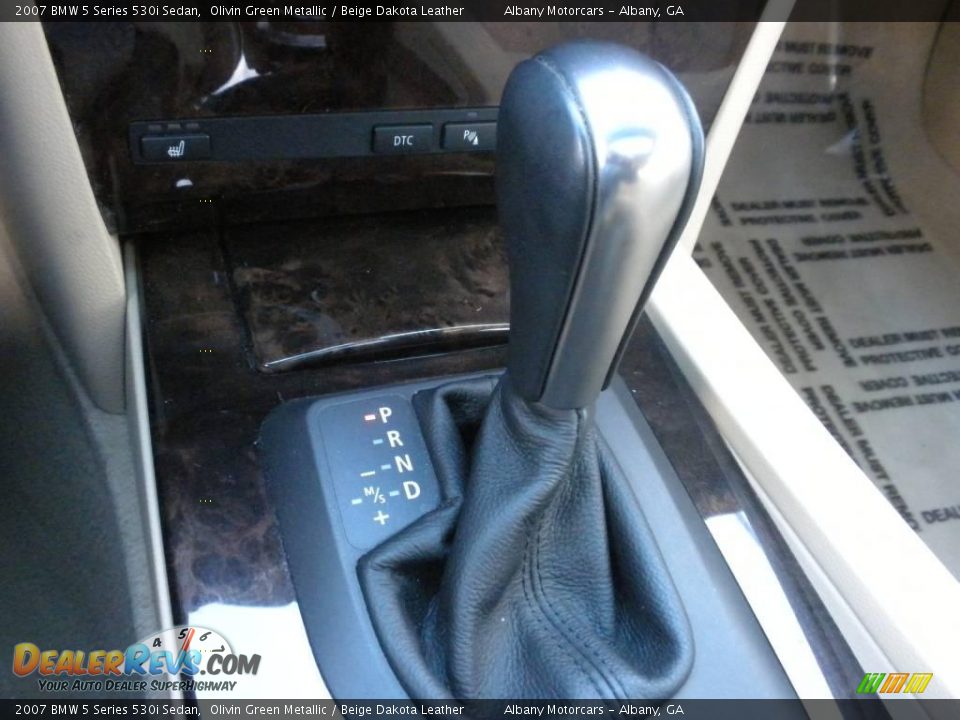 2007 BMW 5 Series 530i Sedan Olivin Green Metallic / Beige Dakota Leather Photo #19