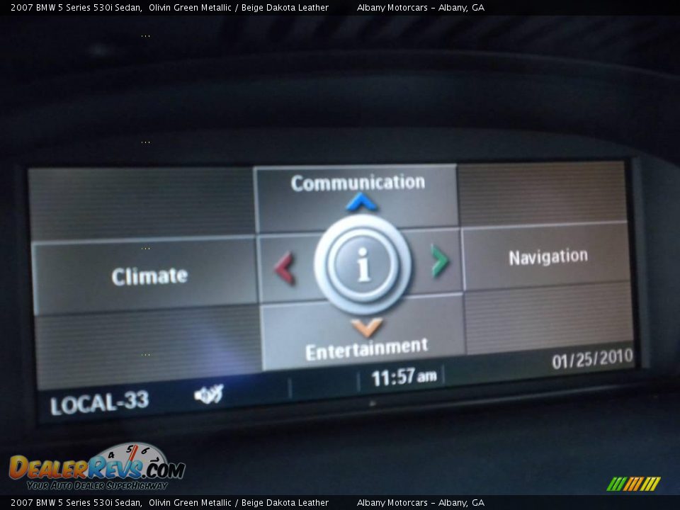 2007 BMW 5 Series 530i Sedan Olivin Green Metallic / Beige Dakota Leather Photo #21