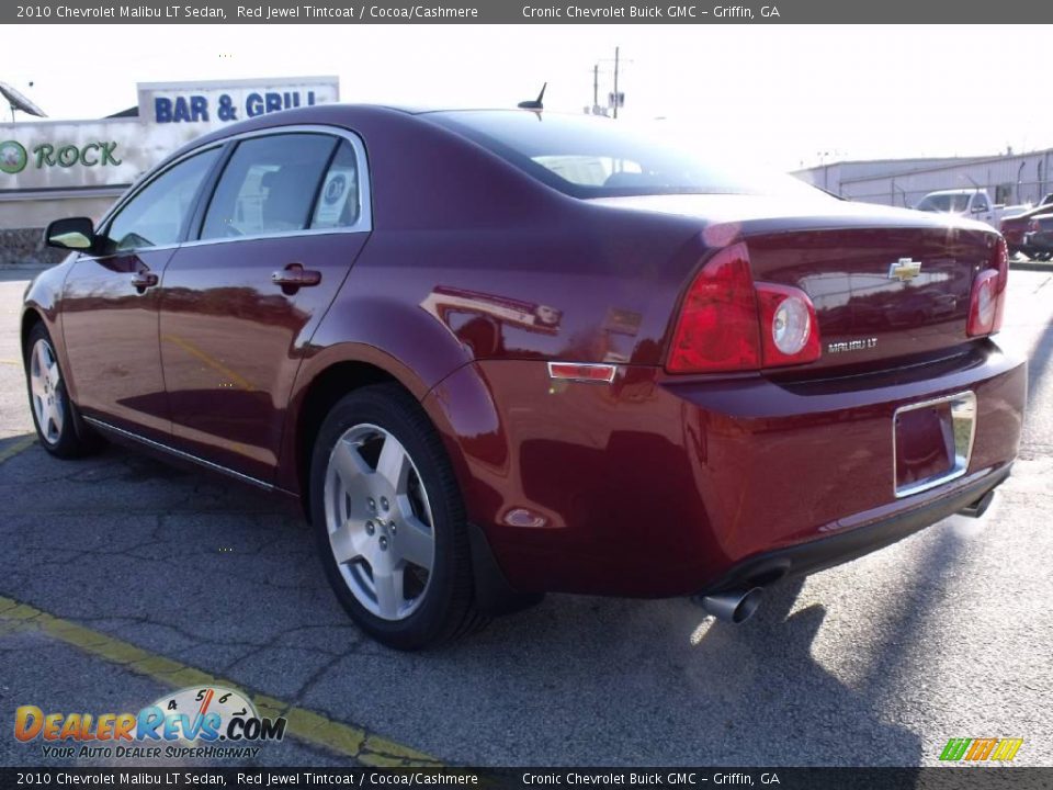 2010 Chevrolet Malibu LT Sedan Red Jewel Tintcoat / Cocoa/Cashmere Photo #3