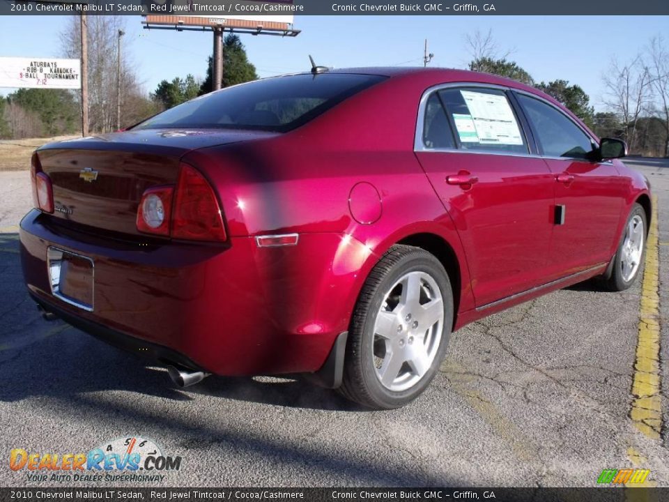 2010 Chevrolet Malibu LT Sedan Red Jewel Tintcoat / Cocoa/Cashmere Photo #5
