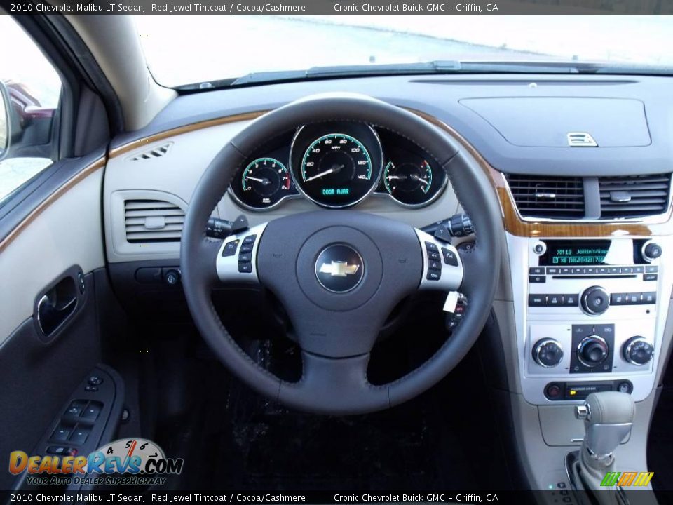 2010 Chevrolet Malibu LT Sedan Red Jewel Tintcoat / Cocoa/Cashmere Photo #15