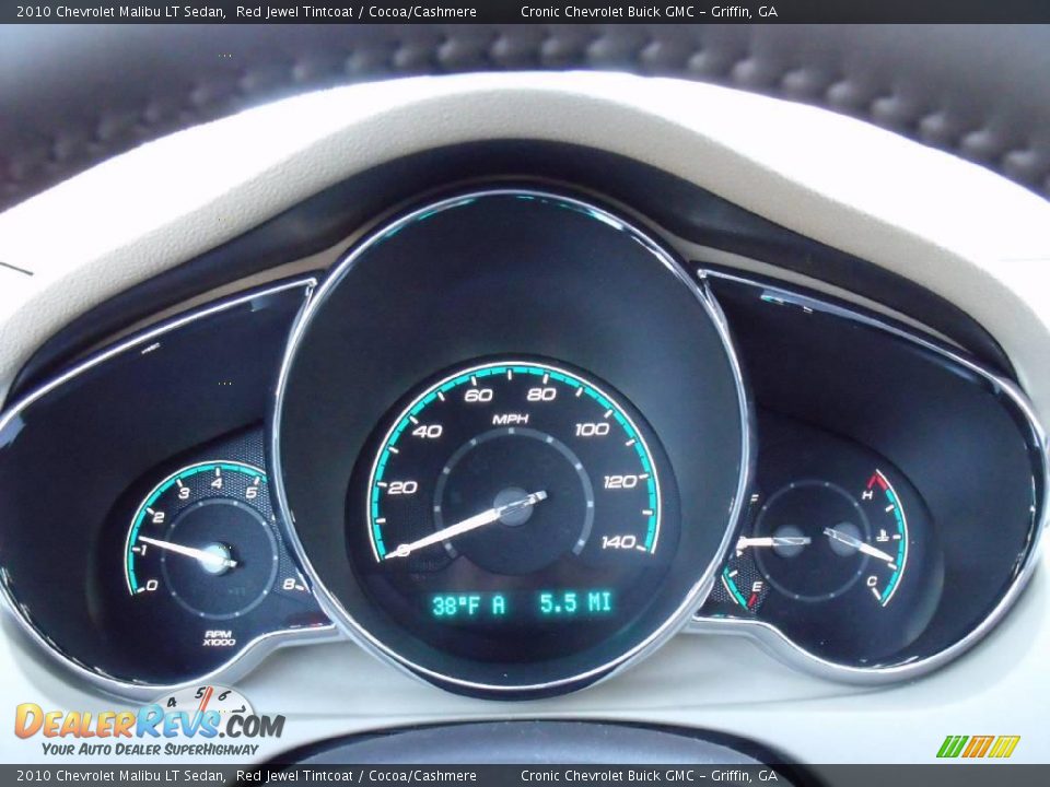 2010 Chevrolet Malibu LT Sedan Red Jewel Tintcoat / Cocoa/Cashmere Photo #17