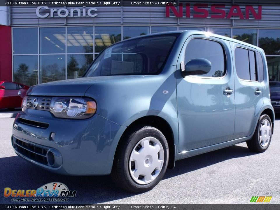 2010 Nissan Cube 1.8 S Caribbean Blue Pearl Metallic / Light Gray Photo #1