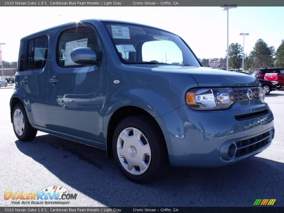 2010 Nissan Cube 1.8 S Caribbean Blue Pearl Metallic / Light Gray Photo #7