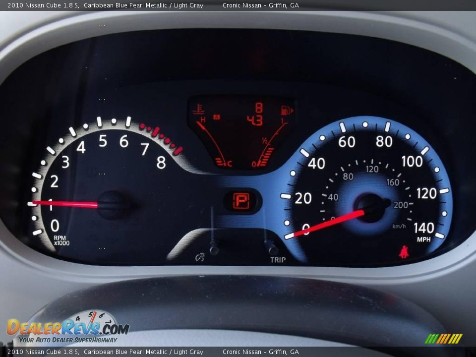 2010 Nissan Cube 1.8 S Caribbean Blue Pearl Metallic / Light Gray Photo #18
