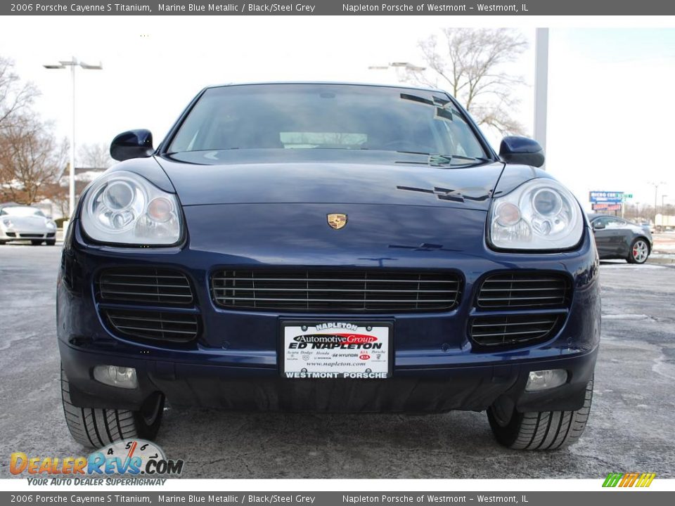 2006 Porsche Cayenne S Titanium Marine Blue Metallic / Black/Steel Grey Photo #8