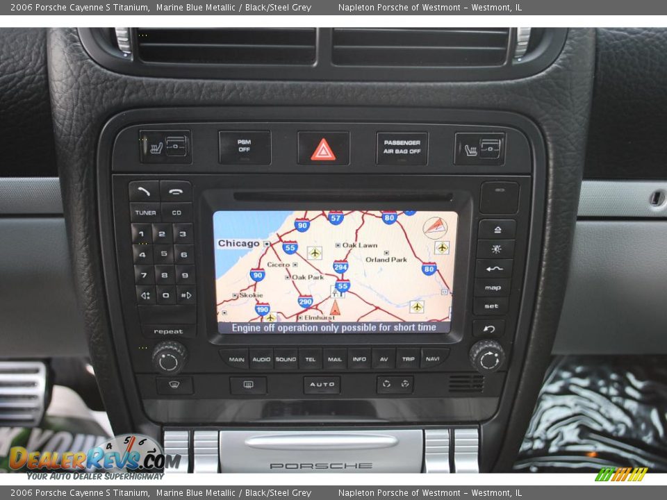 2006 Porsche Cayenne S Titanium Marine Blue Metallic / Black/Steel Grey Photo #13