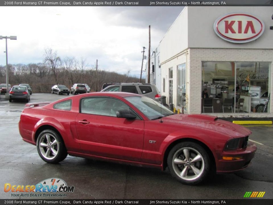 2008 Ford Mustang GT Premium Coupe Dark Candy Apple Red / Dark Charcoal Photo #1
