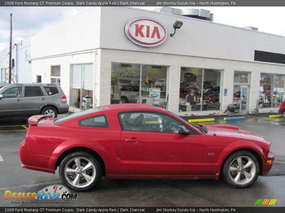 2008 Ford Mustang GT Premium Coupe Dark Candy Apple Red / Dark Charcoal Photo #2