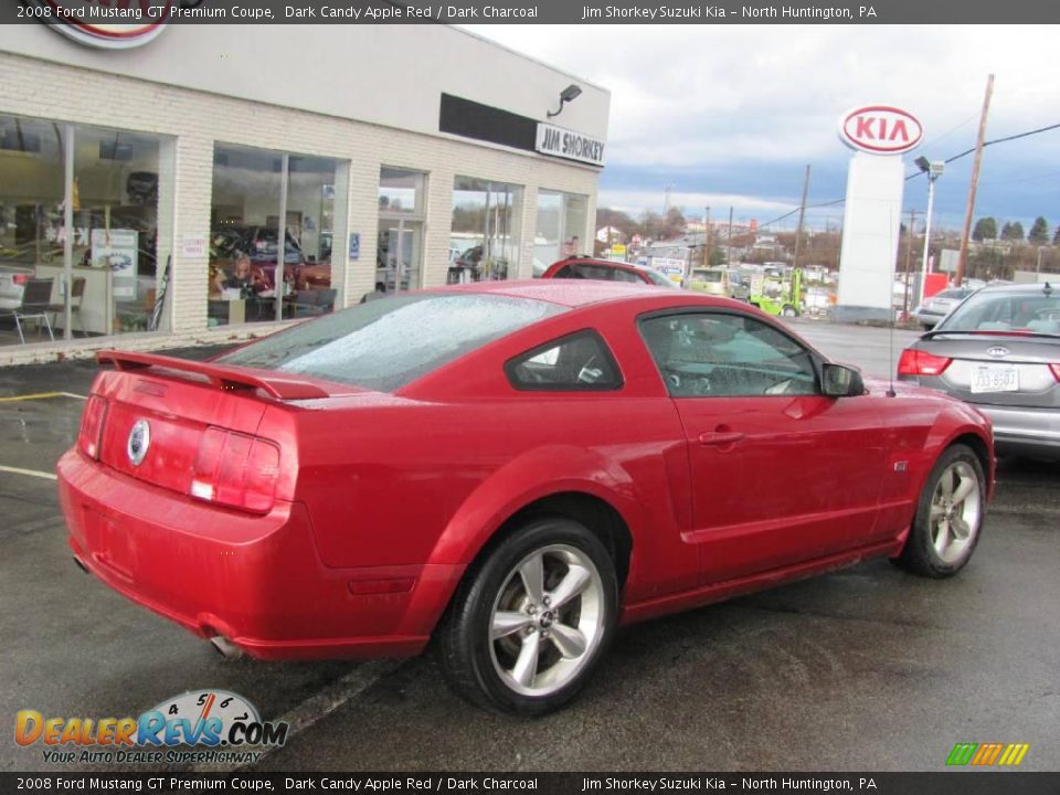 2008 Ford Mustang GT Premium Coupe Dark Candy Apple Red / Dark Charcoal Photo #3