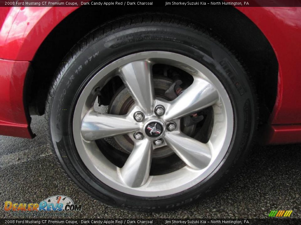 2008 Ford Mustang GT Premium Coupe Dark Candy Apple Red / Dark Charcoal Photo #4