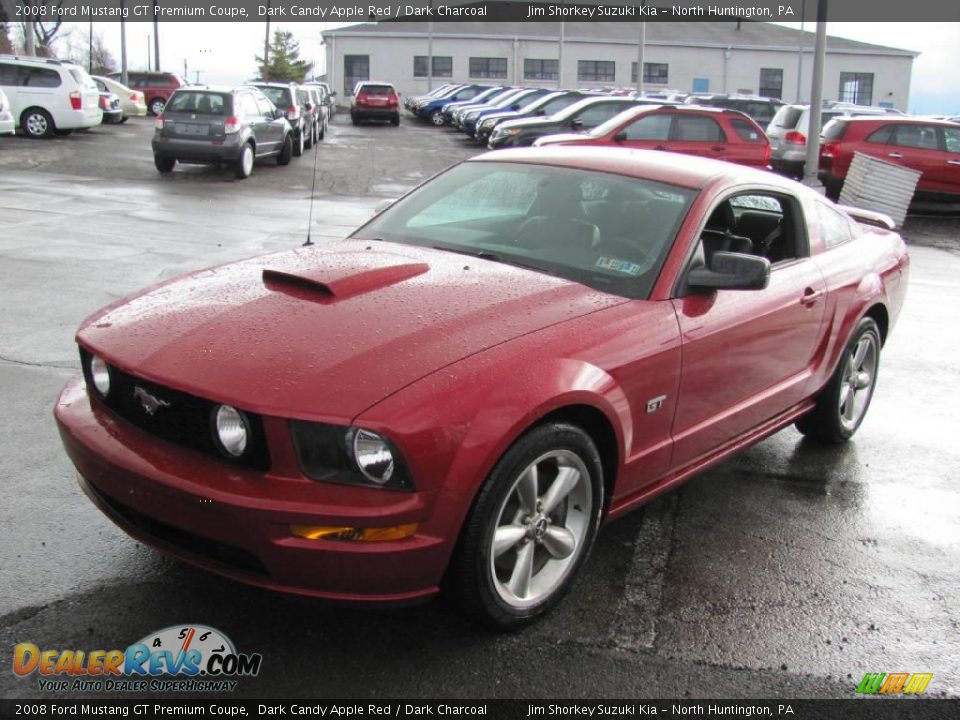 2008 Ford Mustang GT Premium Coupe Dark Candy Apple Red / Dark Charcoal Photo #5