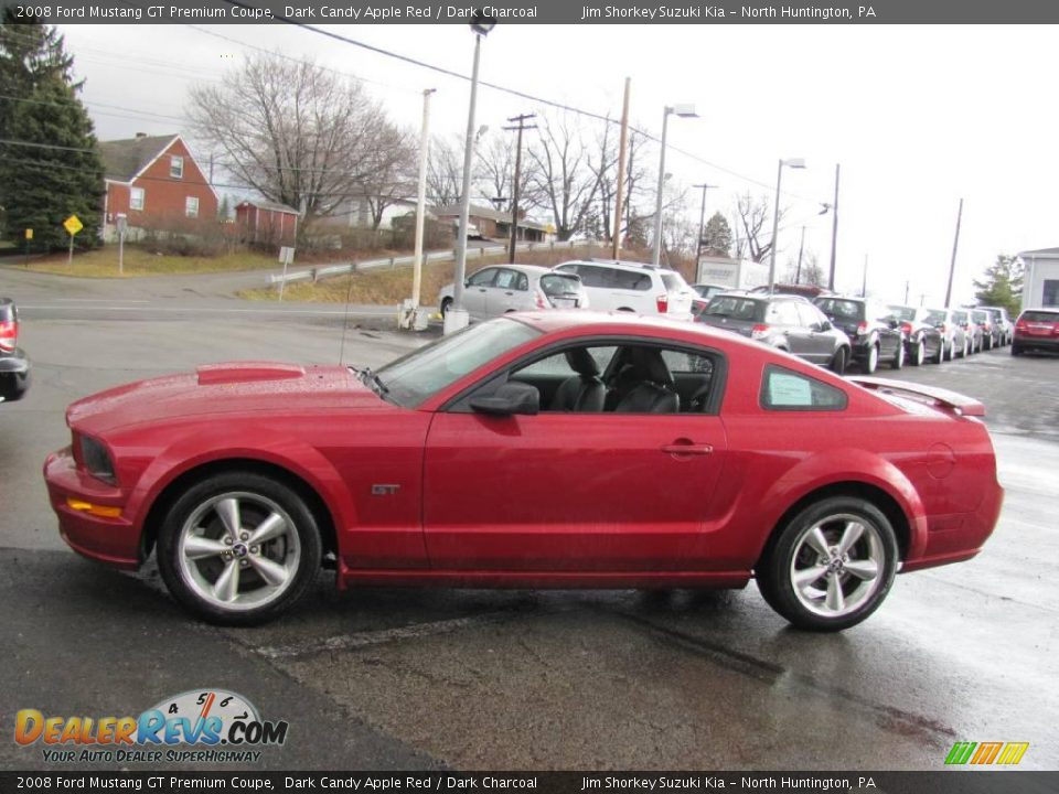 2008 Ford Mustang GT Premium Coupe Dark Candy Apple Red / Dark Charcoal Photo #6