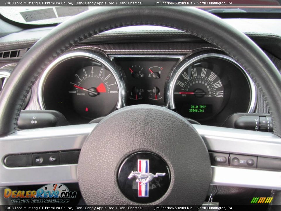 2008 Ford Mustang GT Premium Coupe Dark Candy Apple Red / Dark Charcoal Photo #12