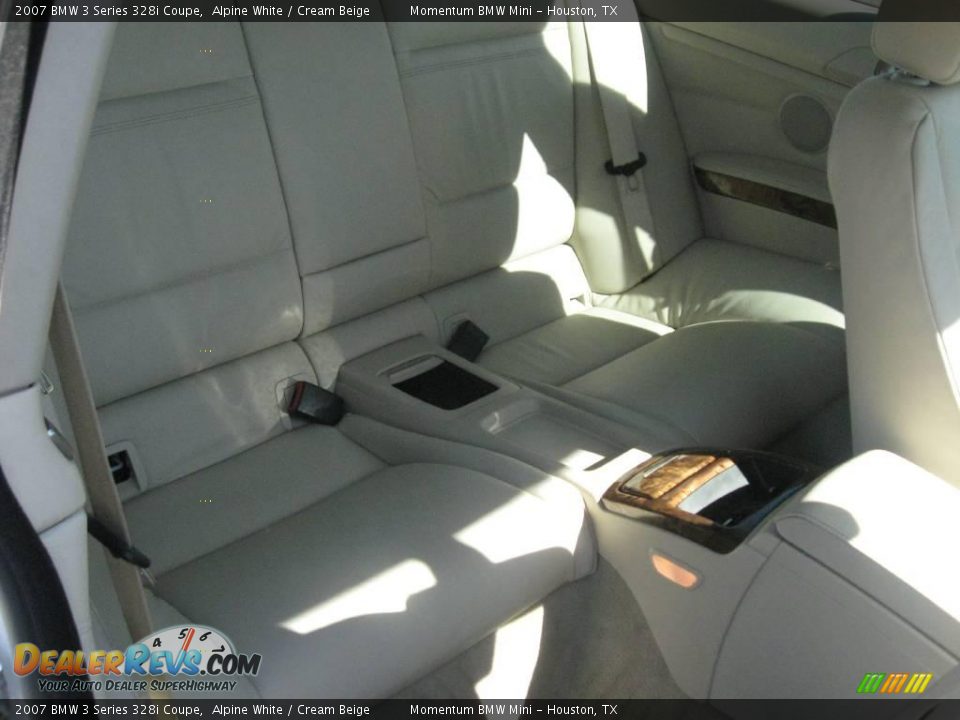 2007 BMW 3 Series 328i Coupe Alpine White / Cream Beige Photo #10