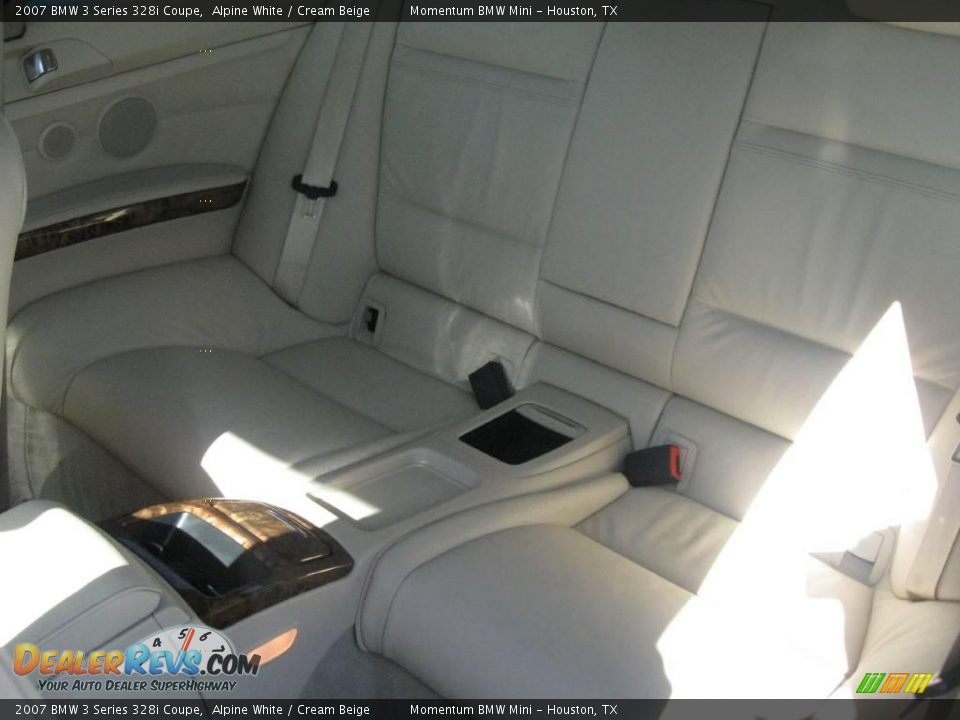2007 BMW 3 Series 328i Coupe Alpine White / Cream Beige Photo #13