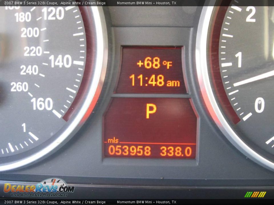 2007 BMW 3 Series 328i Coupe Alpine White / Cream Beige Photo #17
