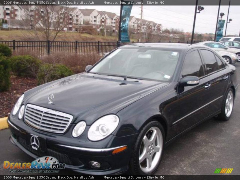 2006 Mercedes-Benz E 350 Sedan Black Opal Metallic / Ash Photo #1