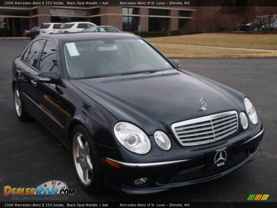 2006 Mercedes-Benz E 350 Sedan Black Opal Metallic / Ash Photo #4