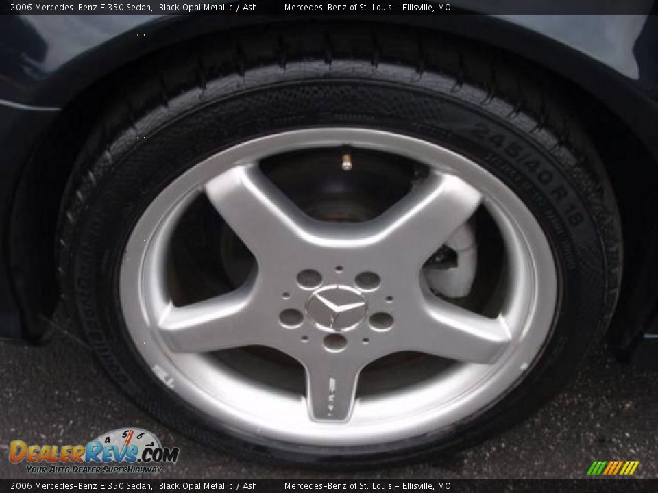 2006 Mercedes-Benz E 350 Sedan Black Opal Metallic / Ash Photo #8
