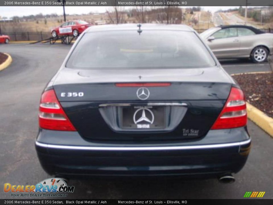 2006 Mercedes-Benz E 350 Sedan Black Opal Metallic / Ash Photo #15
