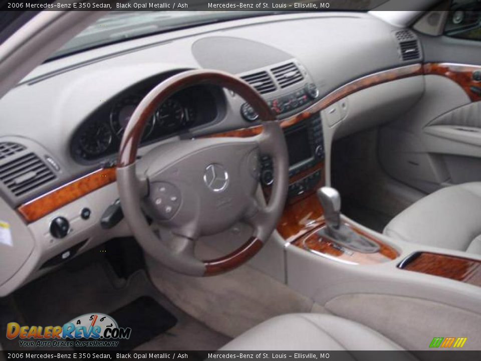 2006 Mercedes-Benz E 350 Sedan Black Opal Metallic / Ash Photo #28