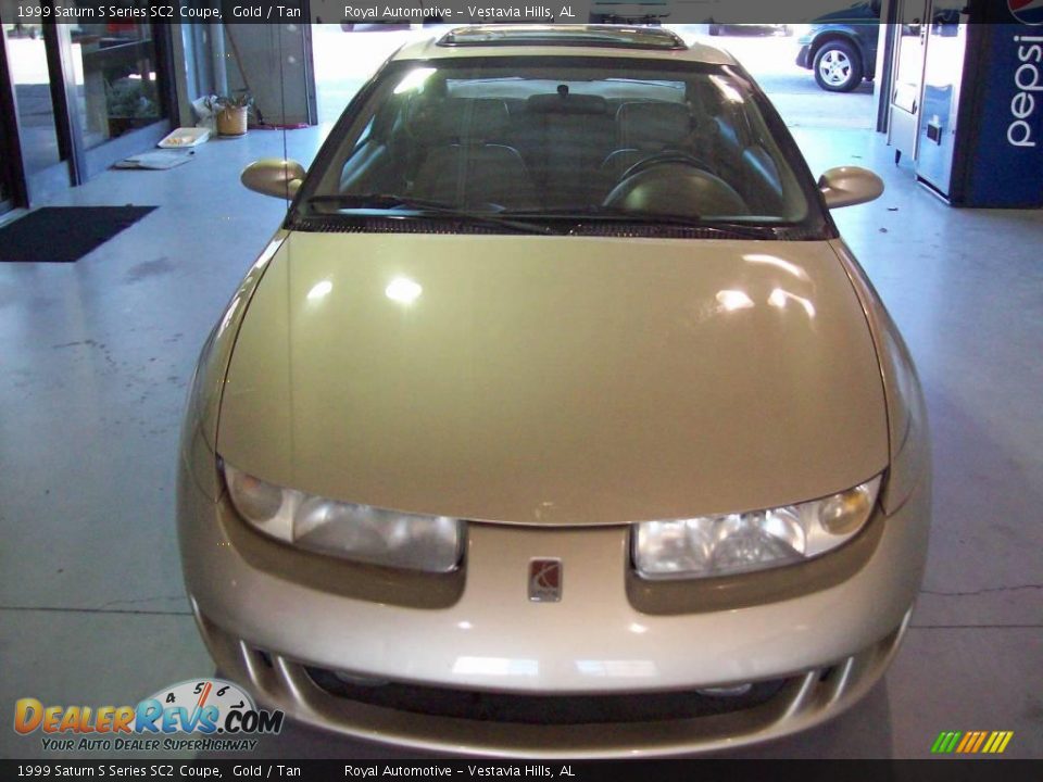 1999 Saturn S Series SC2 Coupe Gold / Tan Photo #2