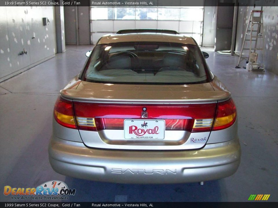 1999 Saturn S Series SC2 Coupe Gold / Tan Photo #5
