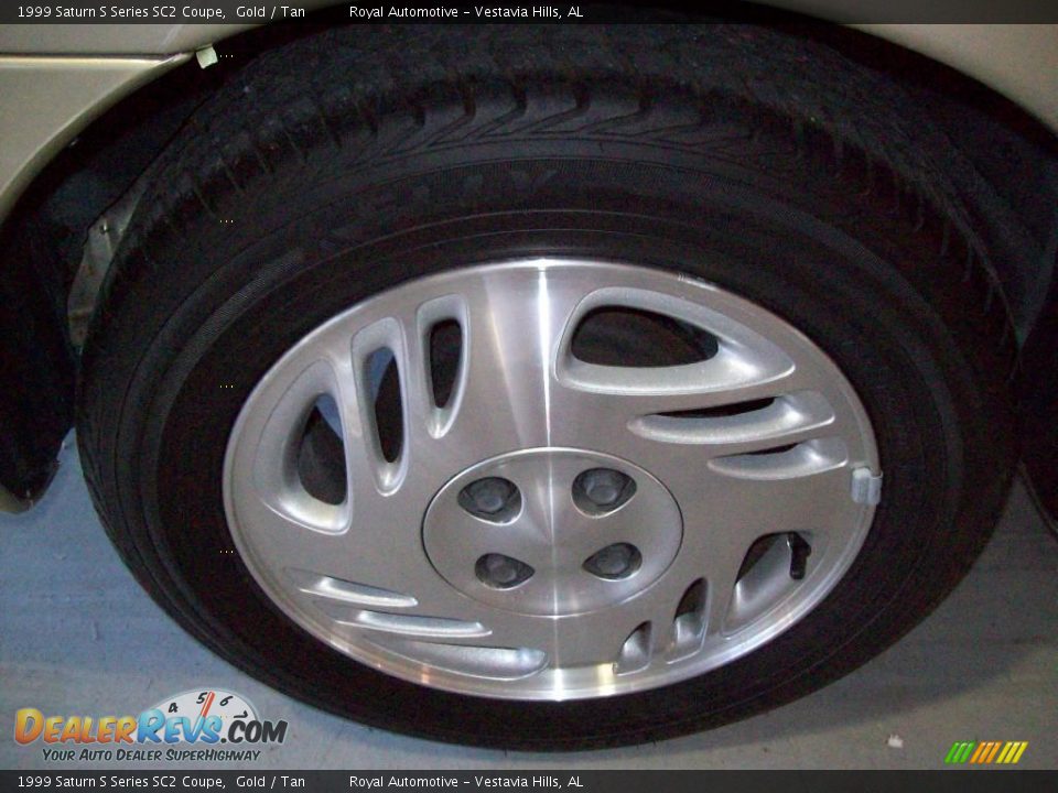 1999 Saturn S Series SC2 Coupe Gold / Tan Photo #7
