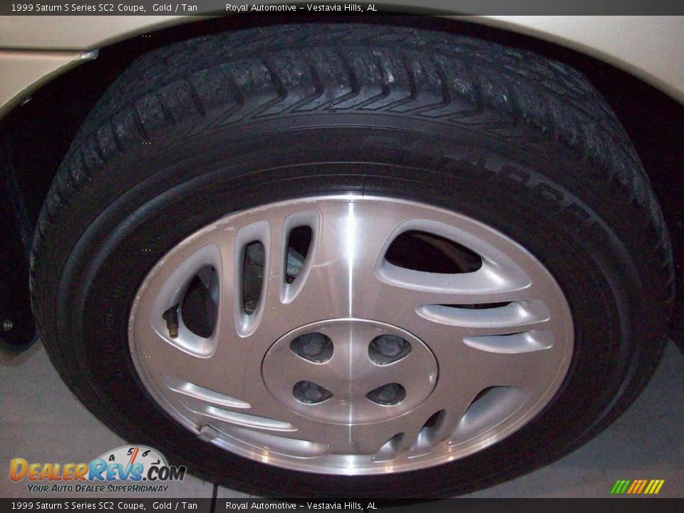 1999 Saturn S Series SC2 Coupe Gold / Tan Photo #9
