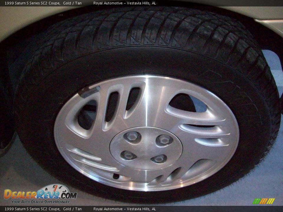 1999 Saturn S Series SC2 Coupe Gold / Tan Photo #10