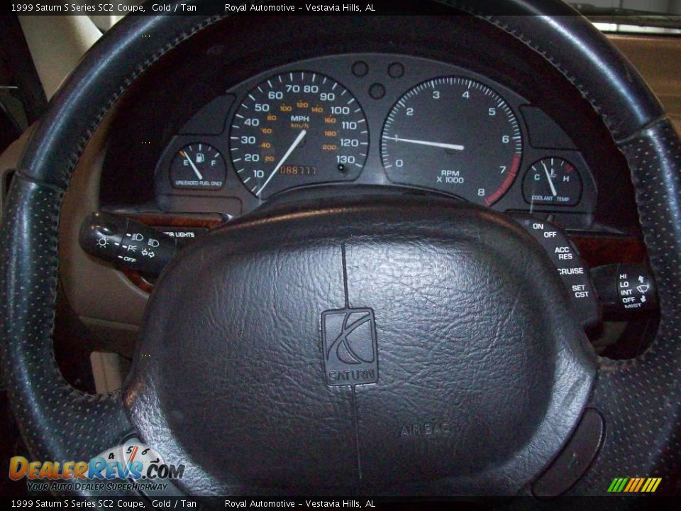 1999 Saturn S Series SC2 Coupe Gold / Tan Photo #15