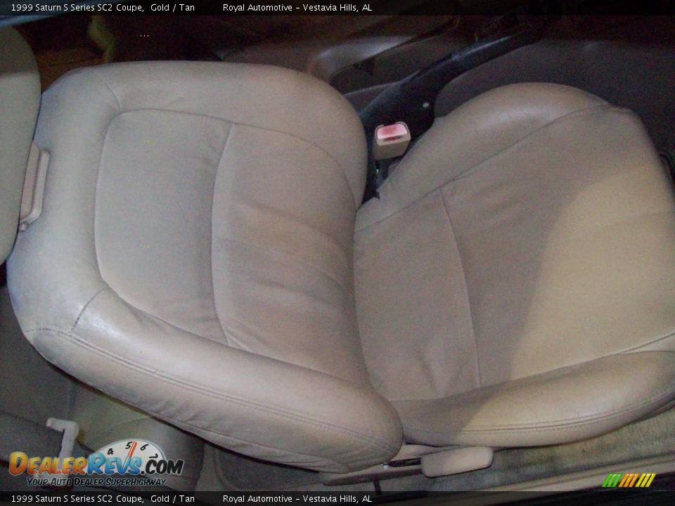 1999 Saturn S Series SC2 Coupe Gold / Tan Photo #25