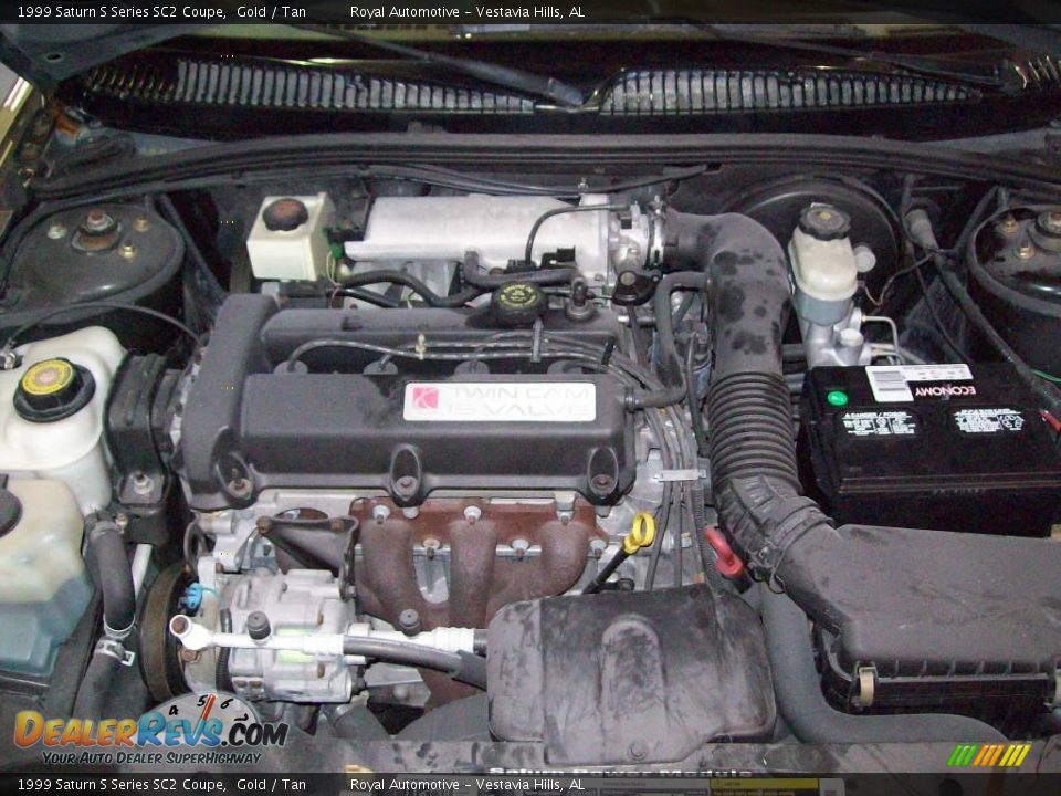 1999 Saturn S Series SC2 Coupe Gold / Tan Photo #26