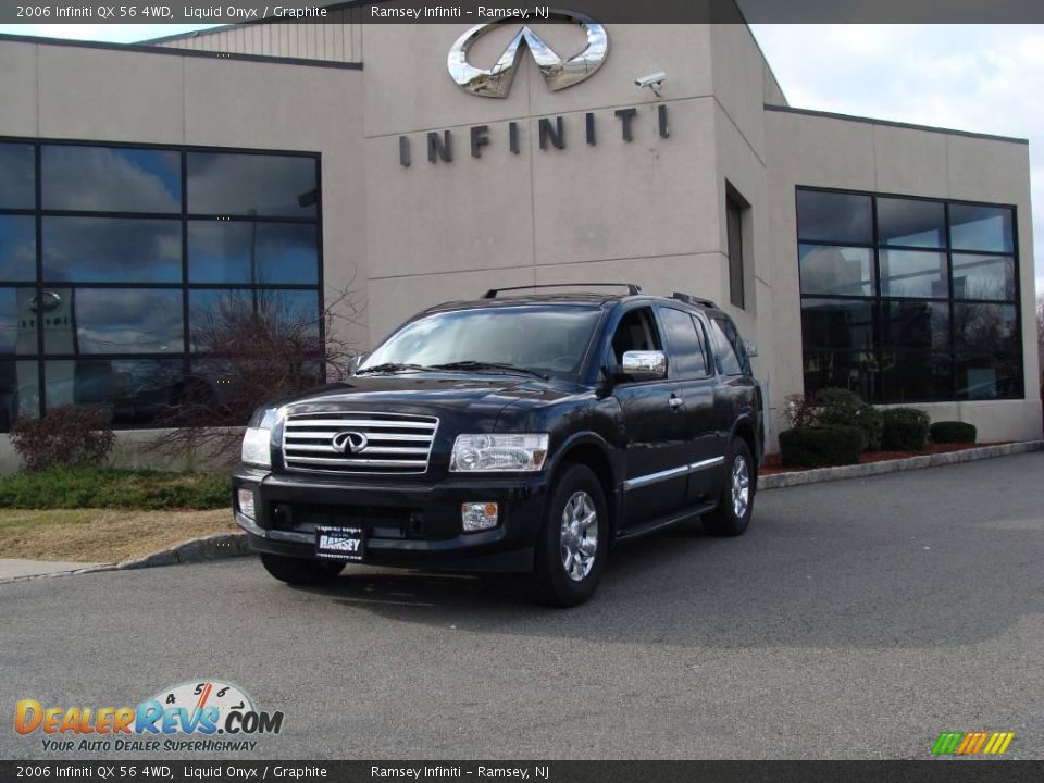 2006 Infiniti QX 56 4WD Liquid Onyx / Graphite Photo #1