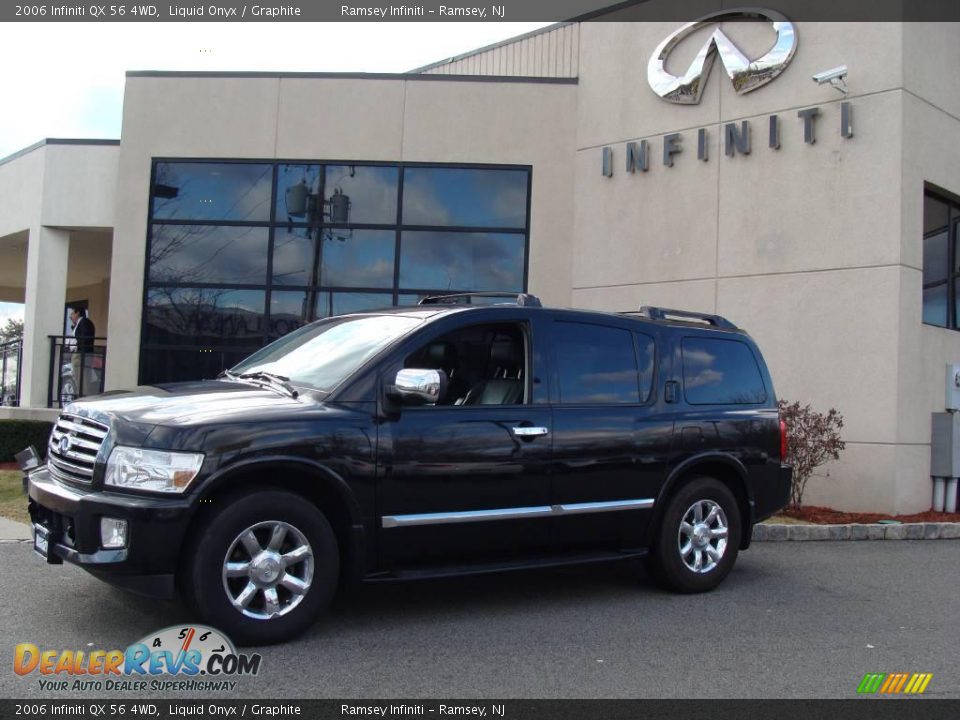 2006 Infiniti QX 56 4WD Liquid Onyx / Graphite Photo #3