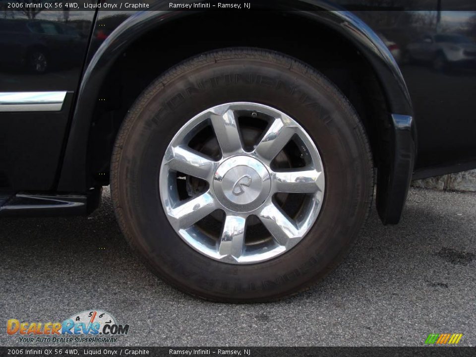 2006 Infiniti QX 56 4WD Liquid Onyx / Graphite Photo #4