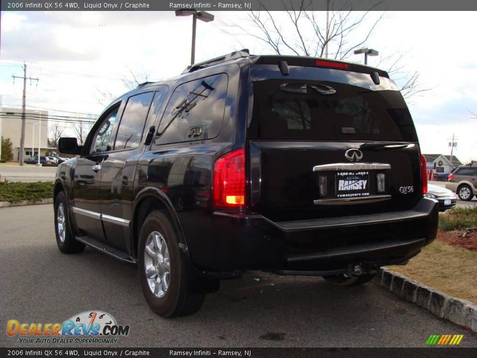 2006 Infiniti QX 56 4WD Liquid Onyx / Graphite Photo #5