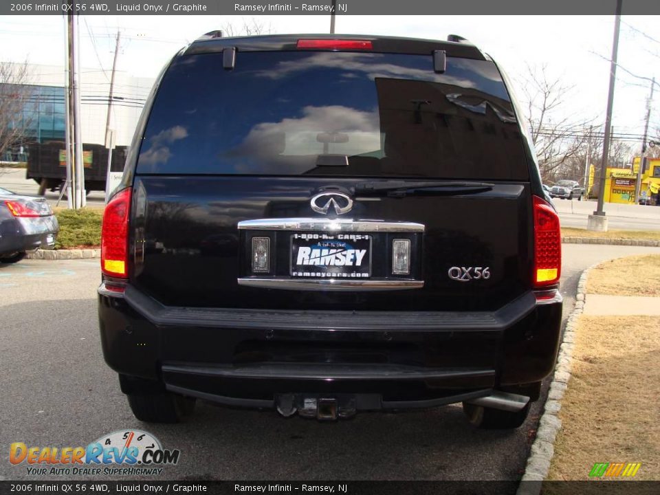 2006 Infiniti QX 56 4WD Liquid Onyx / Graphite Photo #6