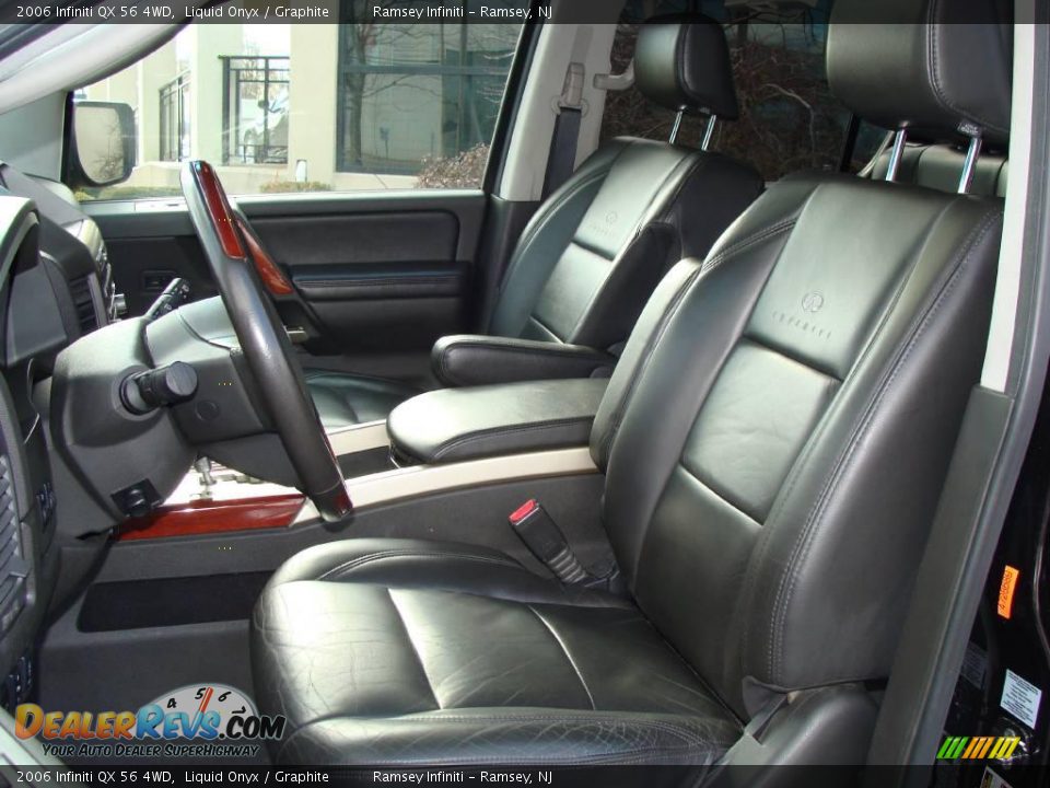 2006 Infiniti QX 56 4WD Liquid Onyx / Graphite Photo #12