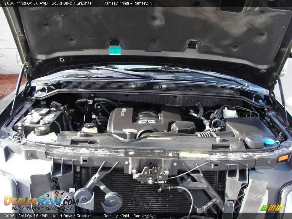 2006 Infiniti QX 56 4WD Liquid Onyx / Graphite Photo #16