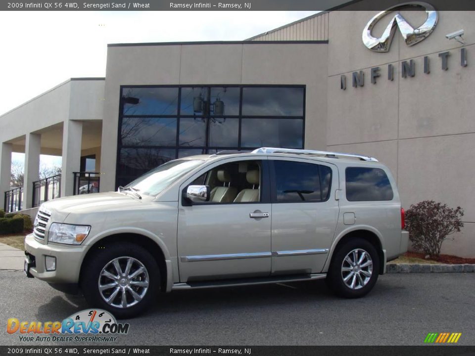 2009 Infiniti QX 56 4WD Serengeti Sand / Wheat Photo #3