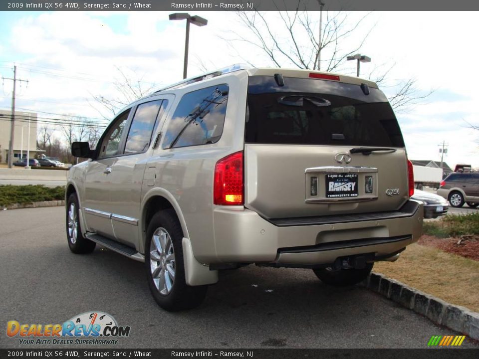 2009 Infiniti QX 56 4WD Serengeti Sand / Wheat Photo #5